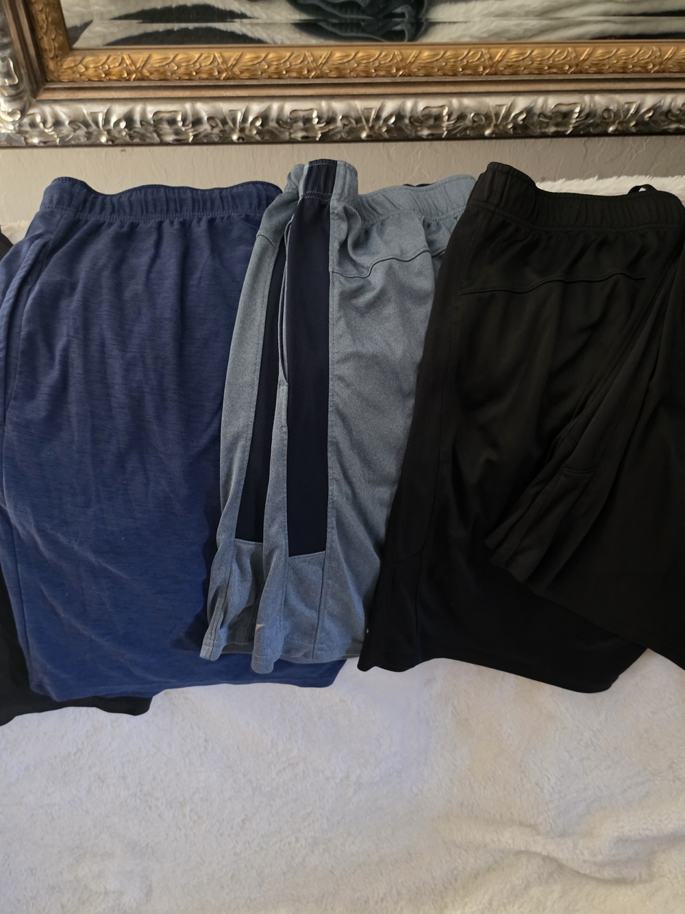5 Pair Bundle Old Navy Athletic Shorts Bundle in Blue, Grey & Black